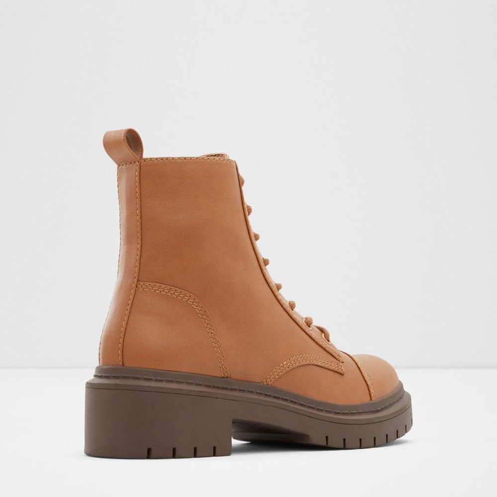 Aldo Combat Boots Cognac 7 / 37.5 - Picture 2 of 3